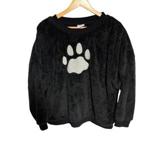 The animal rescue site size‎ XL paw print sweatshirt, soft polyester
